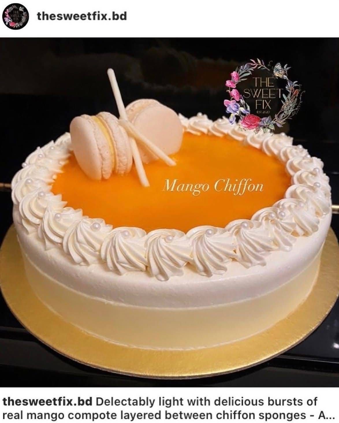 Mango Chiffon Cake