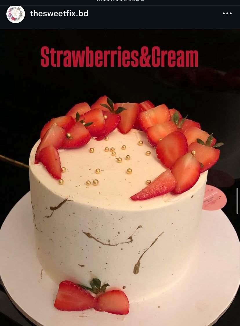 Strawberries & Cream Cake