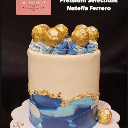 Blue Ombre Gold Line